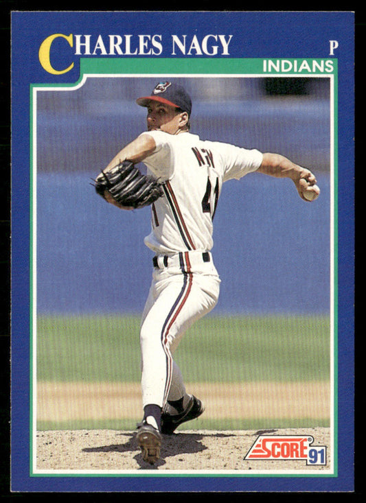 Charles Nagy 1991 Score #75 Cleveland Indians front