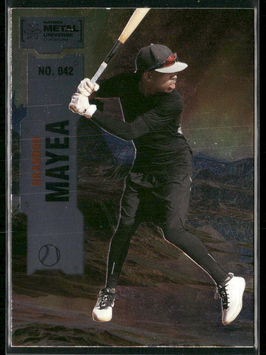 Brandon Mayea 2022 SkyBox Metal Universe Champions #042 Kansas City Royals