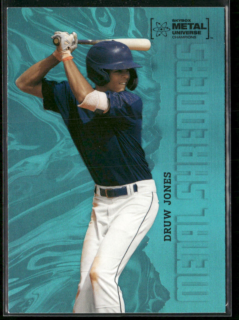 Druw Jones 2022 SkyBox Metal Universe Champions Aqua #150