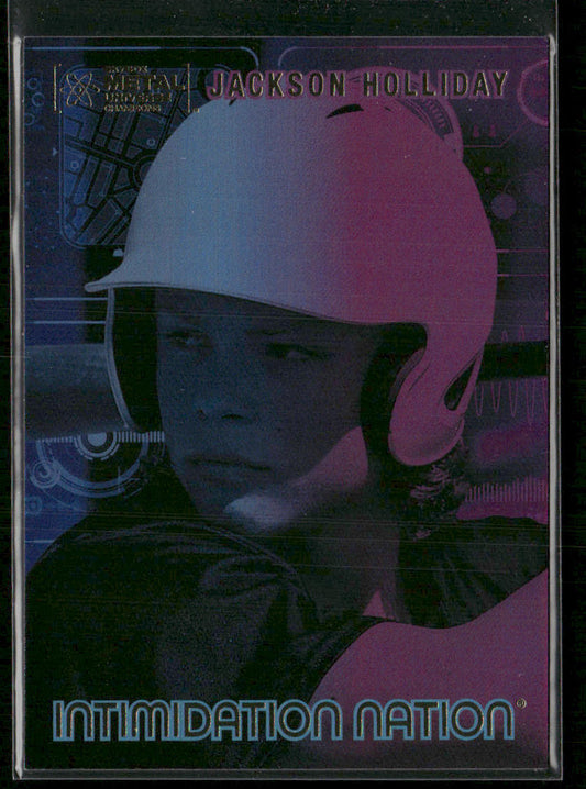 Jackson Holliday 2022 SkyBox Metal Universe Champions Intimidation Nation #IN-8
