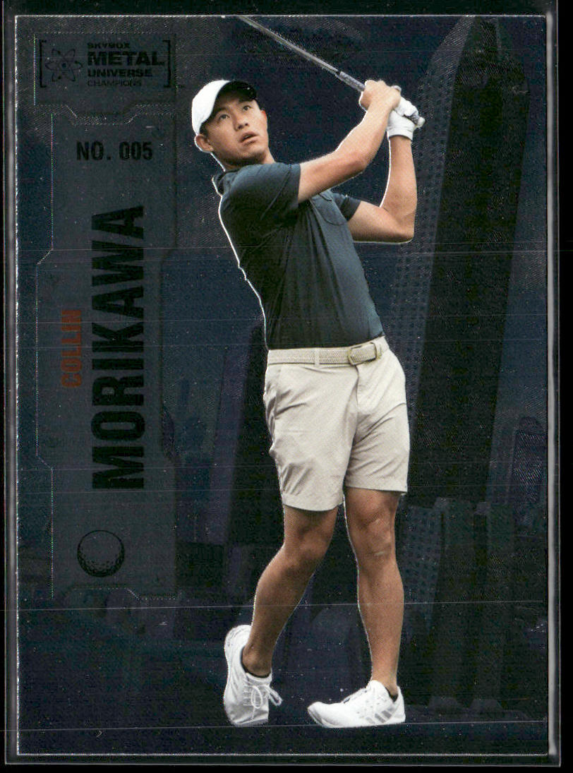 Collin Morikawa 2022 SkyBox Metal Universe Champions #005 front