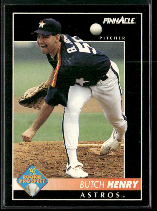 Butch Henry 1992 Pinnacle #567 RC Houston Astros
