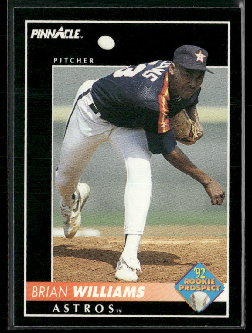 Brian Williams 1992 Pinnacle #540 RC Houston Astros