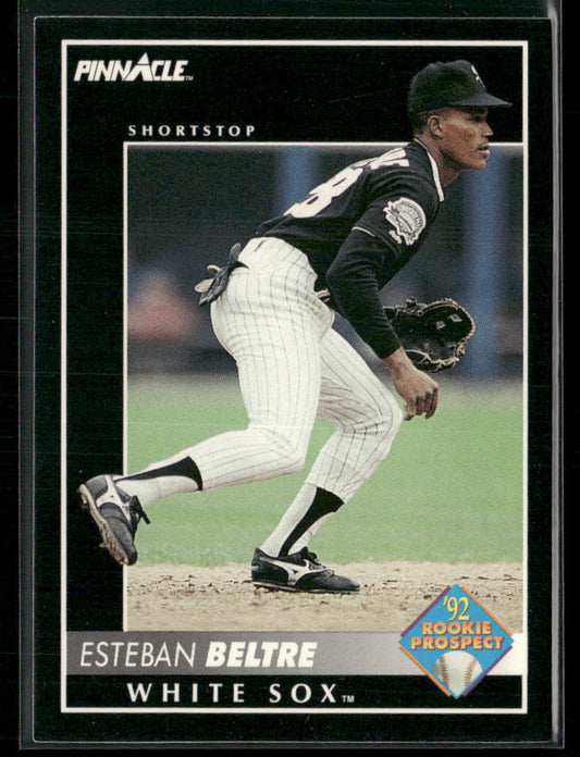 Esteban Beltre 1992 Pinnacle #535 RC Chicago White Sox