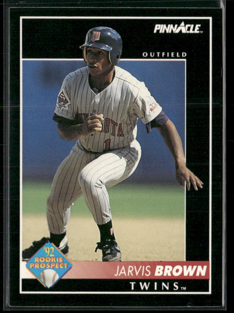 Jarvis Brown 1992 Pinnacle #544 RC Minnesota Twins