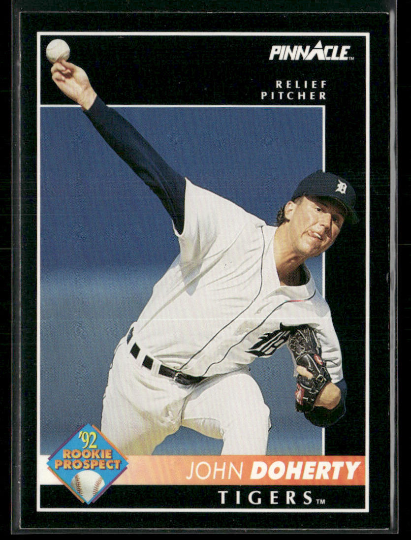 John Doherty 1992 Pinnacle #513 RC Detroit Tigers