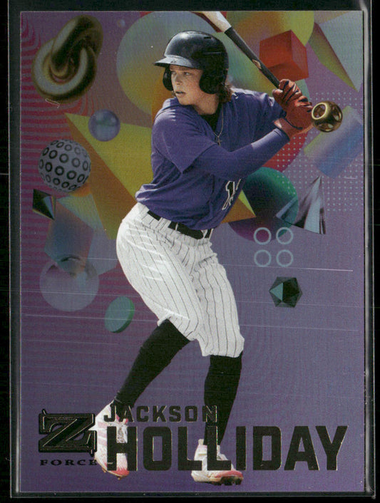 Jackson Holliday 2022 SkyBox Metal Universe Champions Z-Force #Z-21