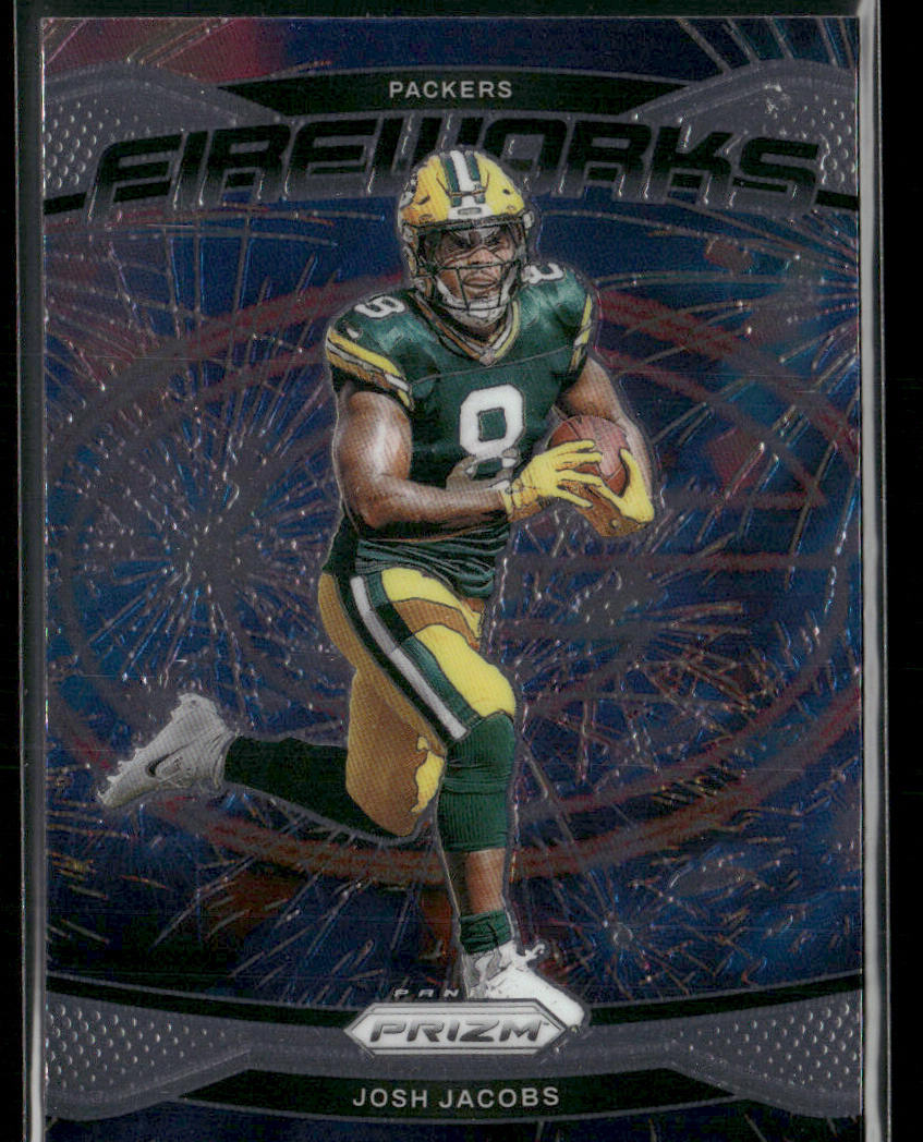 Josh Jacobs 2024 Panini Prizm Fireworks #5 Green Bay Packers