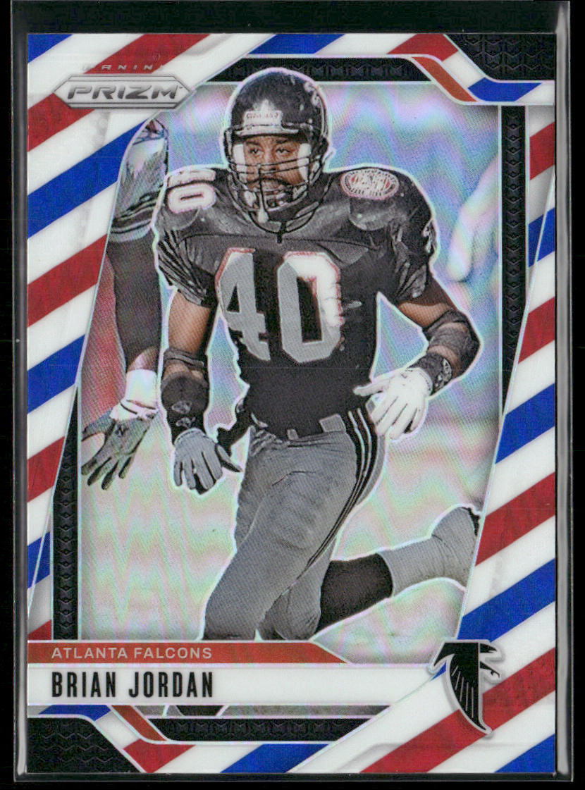 Brian Jordan 2024 Panini Prizm Red White and Blue #17 Atlanta Falcons