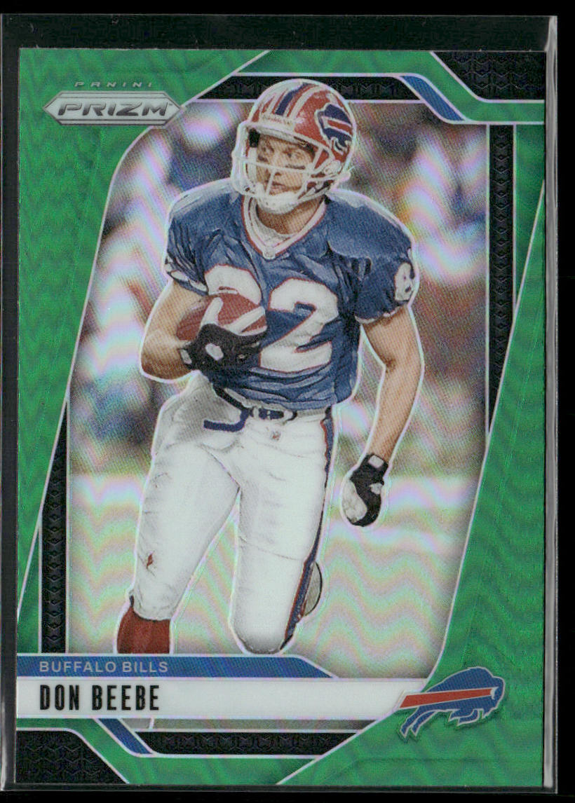 Don Beebe 2024 Panini Prizm Green Wave #35 Buffalo Bills