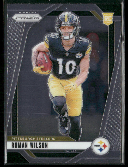 Roman Wilson 2024 Panini Prizm #384 RC Pittsburgh Steelers