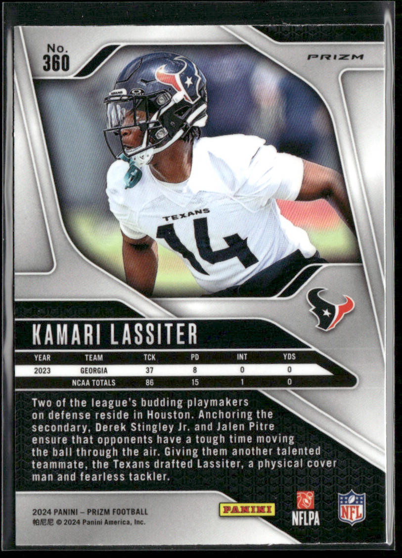 Kamari Lassiter 2024 Panini Prizm Silver #360 RC Houston Texans