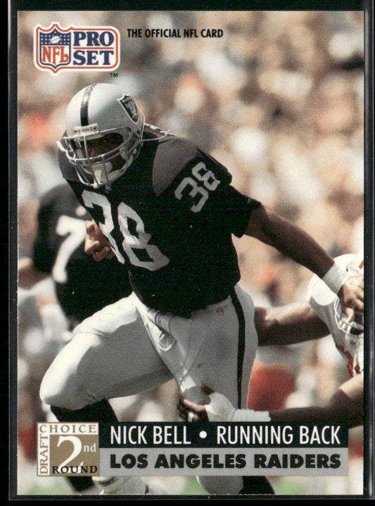Nick Bell 1991 Pro Set #772 RC Los Angeles Raiders