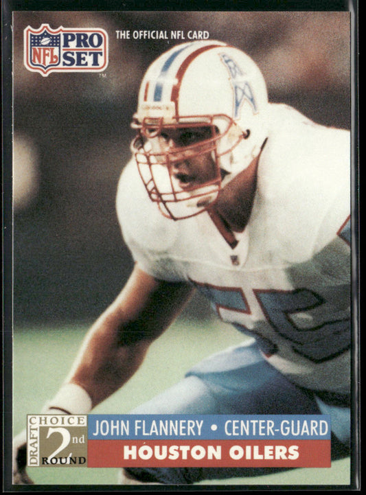 John Flannery 1991 Pro Set #773 RC Houston Oilers