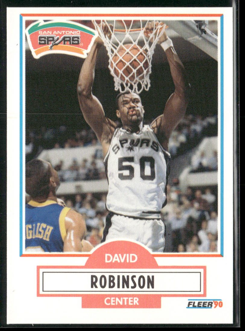 David Robinson 1990-91 Fleer #172 San Antonio Spurs front