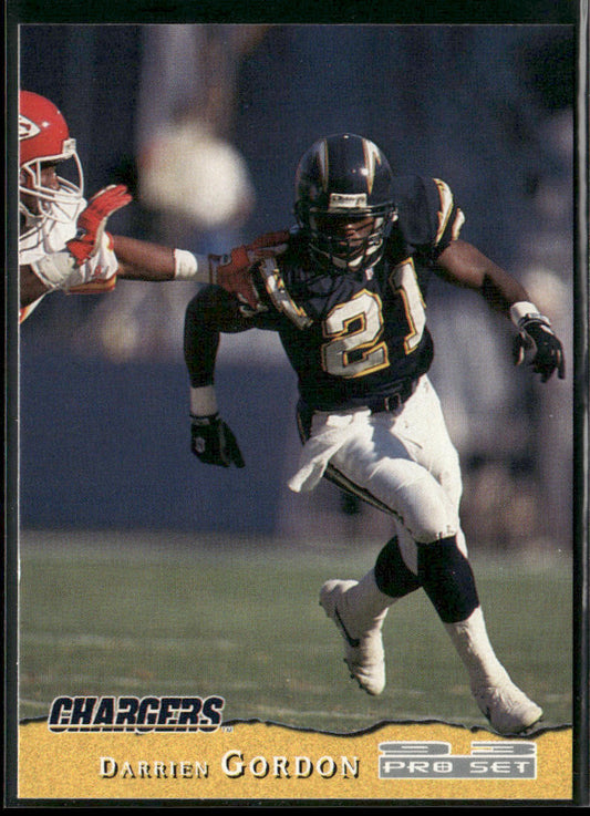 Darrien Gordon 1993 Pro Set #388 RC San Diego Chargers