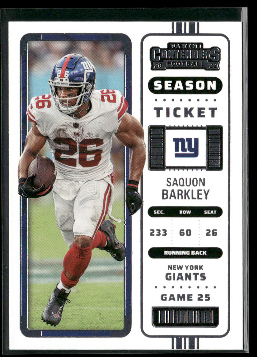 Saquon Barkley 2022 Panini Contenders #70 New York Giants front
