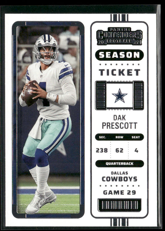 Dak Prescott 2022 Panini Contenders #27 Dallas Cowboys front
