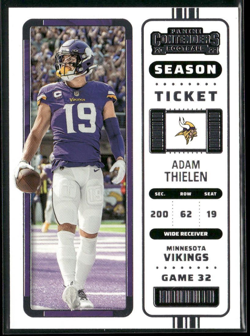 Adam Thielen 2022 Panini Contenders #57 Minnesota Vikings front