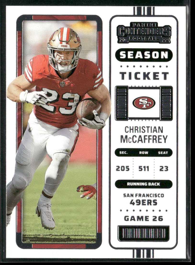 Christian McCaffrey 2022 Panini Contenders #15 San Francisco 49ers front
