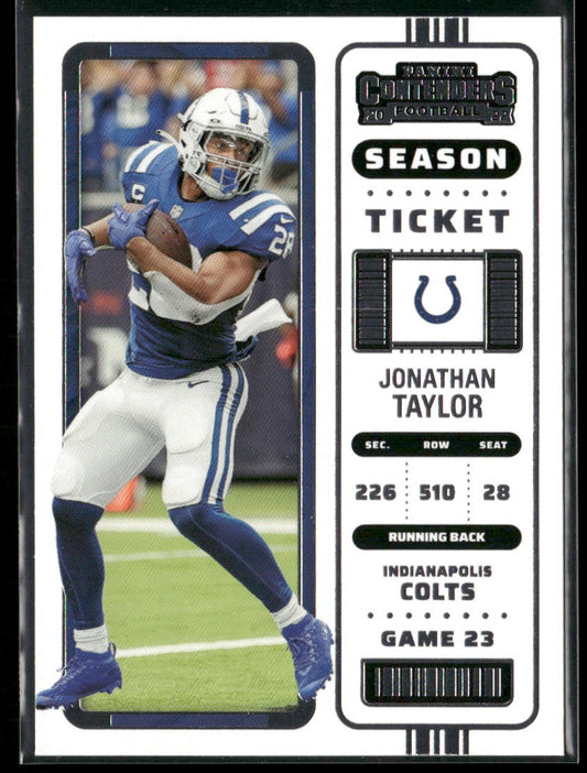 Jonathan Taylor 2022 Panini Contenders #44 Indianapolis Colts front