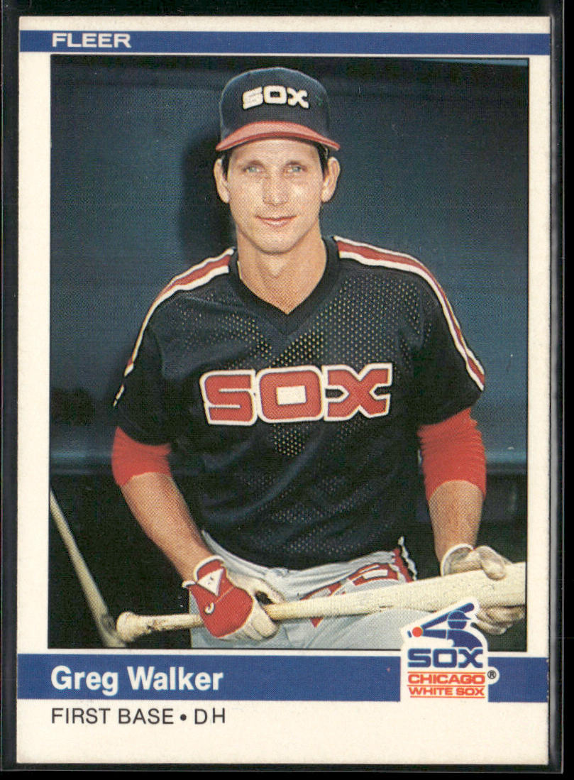 Greg Walker 1984 Fleer #73 RC Chicago White Sox