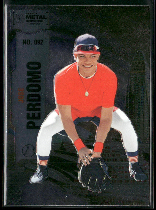 Jose Perdomo 2022 SkyBox Metal Universe Champions #092