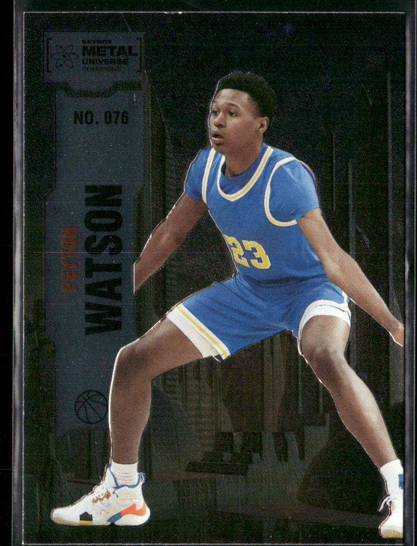 Peyton Watson 2022 SkyBox Metal Universe Champions #076
