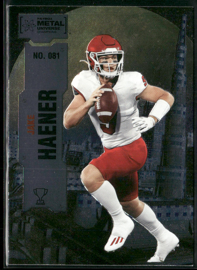Jake Haener 2022 SkyBox Metal Universe Champions #081
