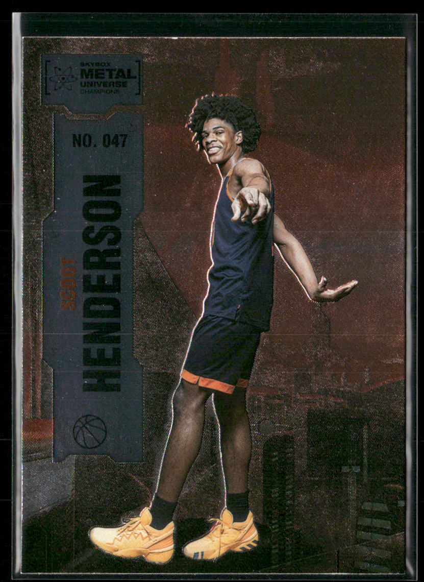 Scoot Henderson 2022 SkyBox Metal Universe Champions #047