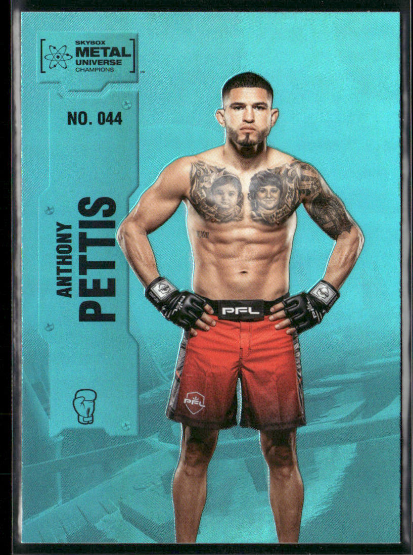 Anthony Pettis 2022 SkyBox Metal Universe Champions Aqua #044