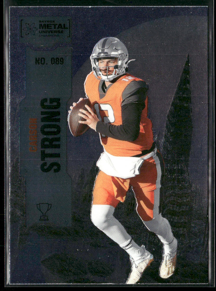 Carson Strong 2022 SkyBox Metal Universe Champions #089