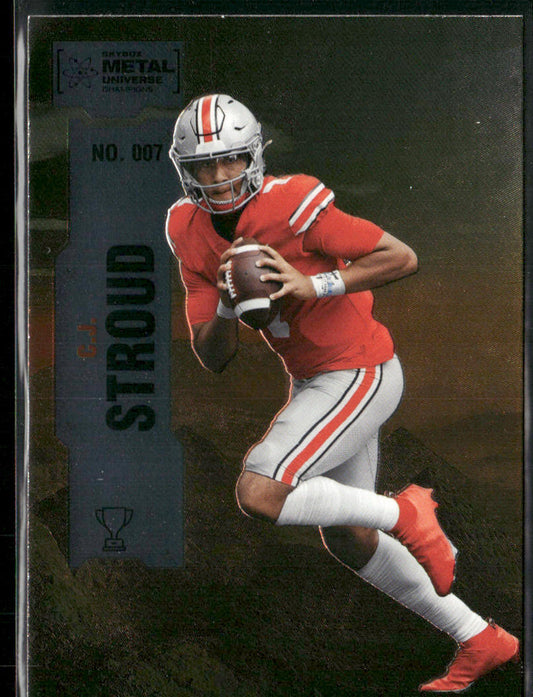 C.J. Stroud 2022 SkyBox Metal Universe Champions #007