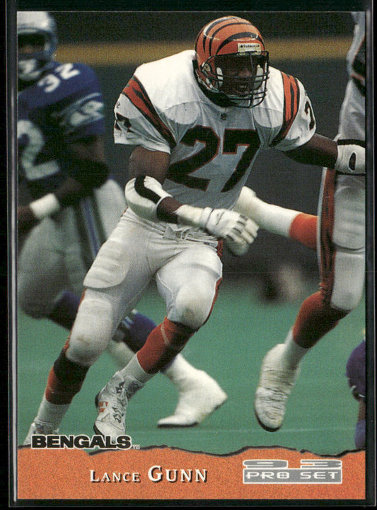 Lance Gunn 1993 Pro Set #100 RC Cincinnati Bengals