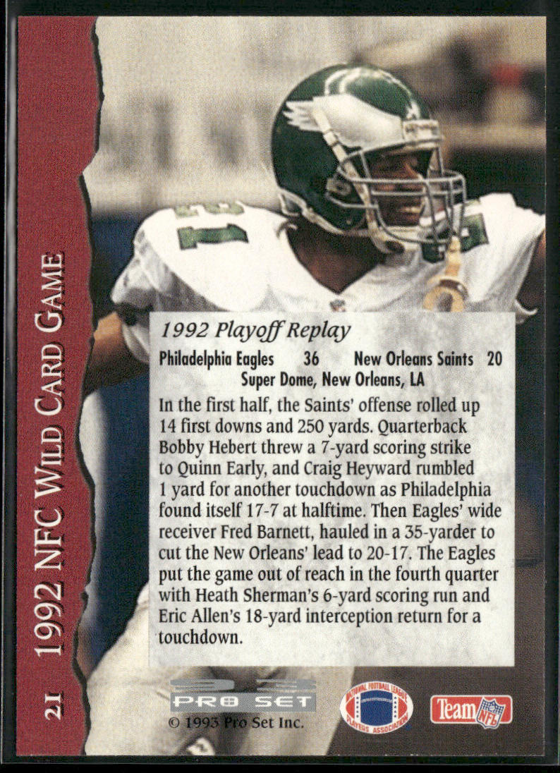Eric Allen 1993 Pro Set #21