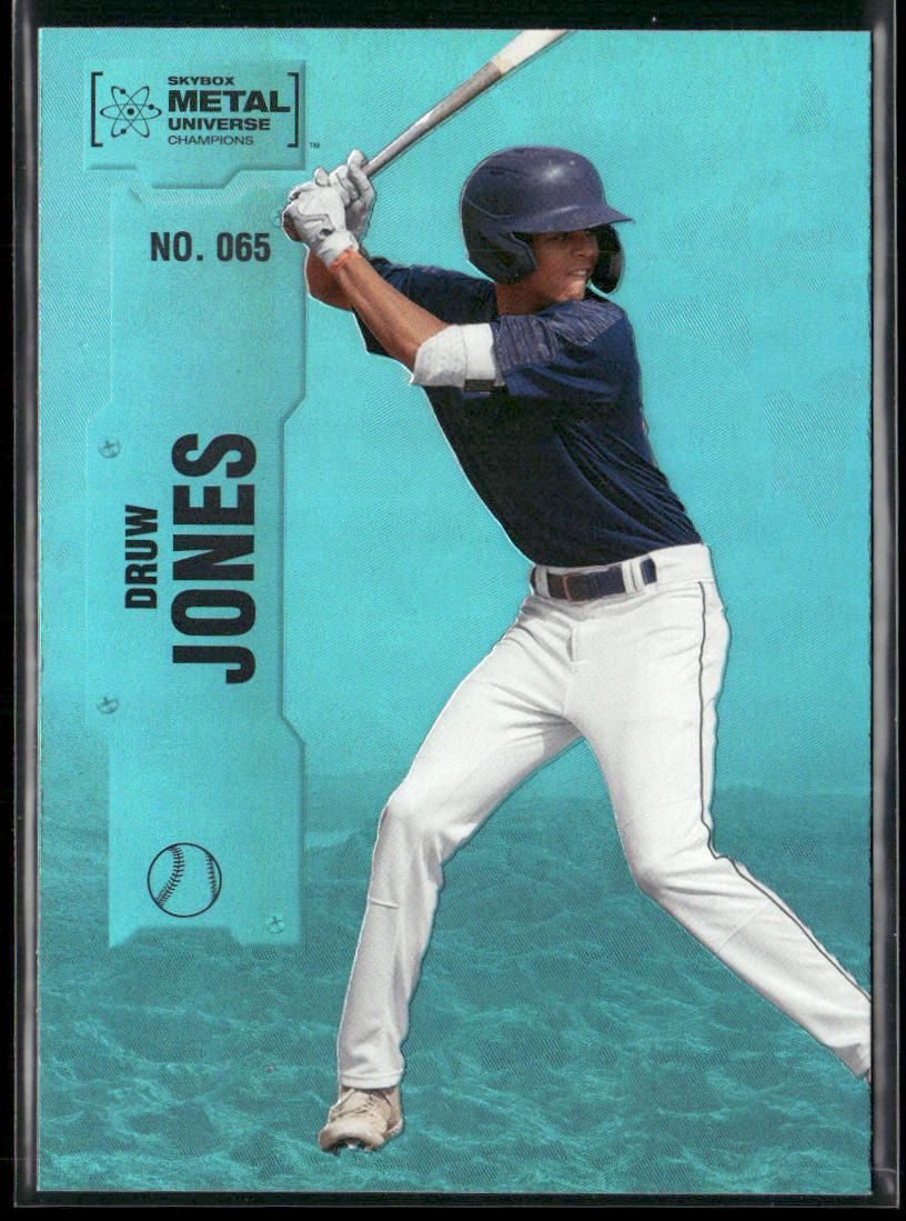 Druw Jones 2022 SkyBox Metal Universe Champions Aqua #065