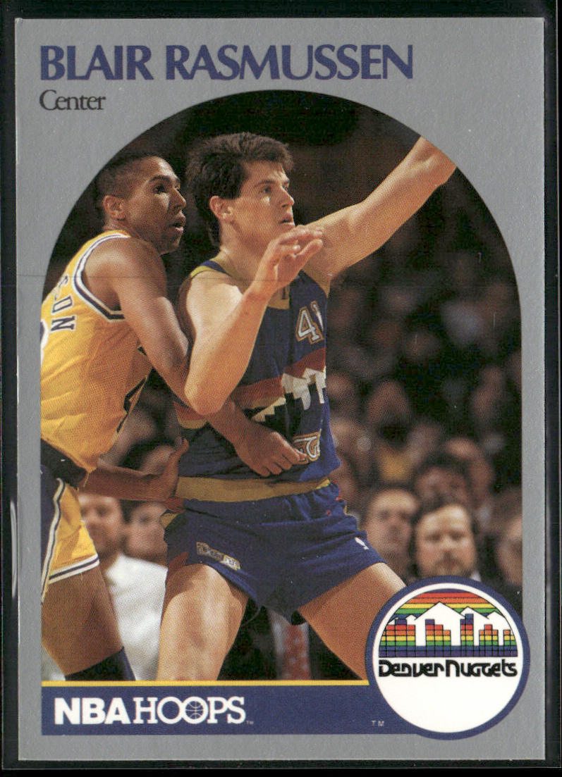 Blair Rasmussen 1990-91 Hoops #99 Denver Nuggets
