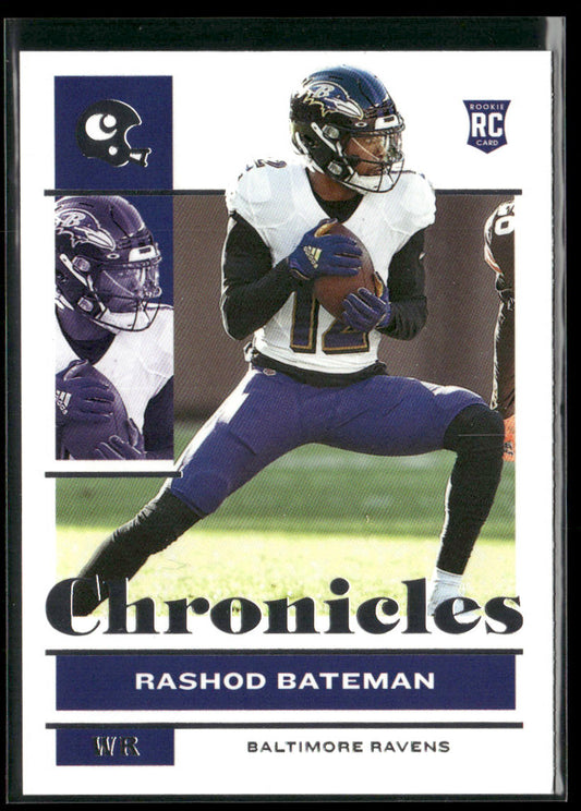 Rashod Bateman 2021 Panini Chronicles #8 RC Baltimore Ravens