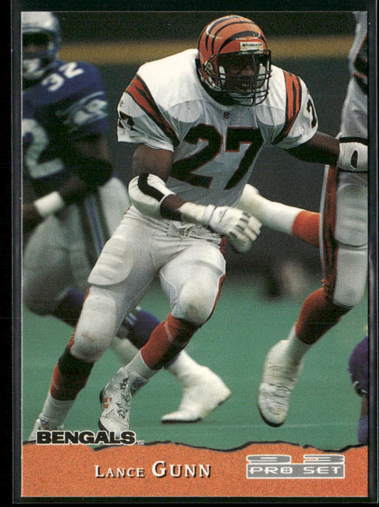 Lance Gunn 1993 Pro Set #100 RC Cincinnati Bengals front