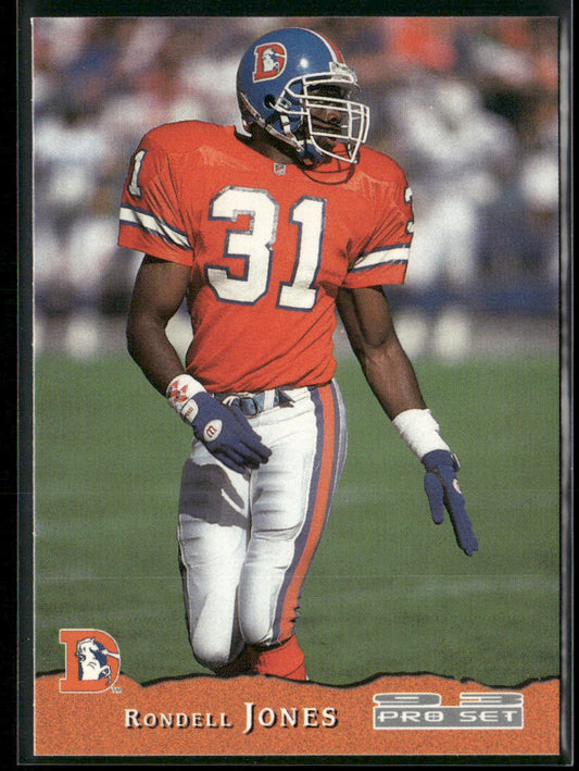 Rondell Jones 1993 Pro Set #130 RC Denver Broncos front