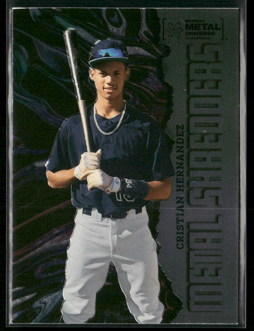 Cristian Hernandez 2022 SkyBox Metal Universe Champions #136