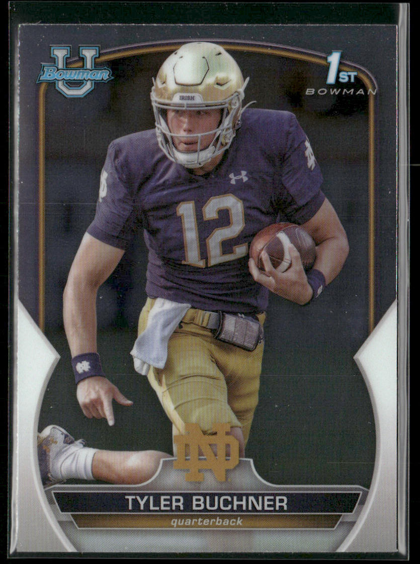Tyler Buchner 2022 Bowman University Chrome #24 Notre Dame Fighting Irish