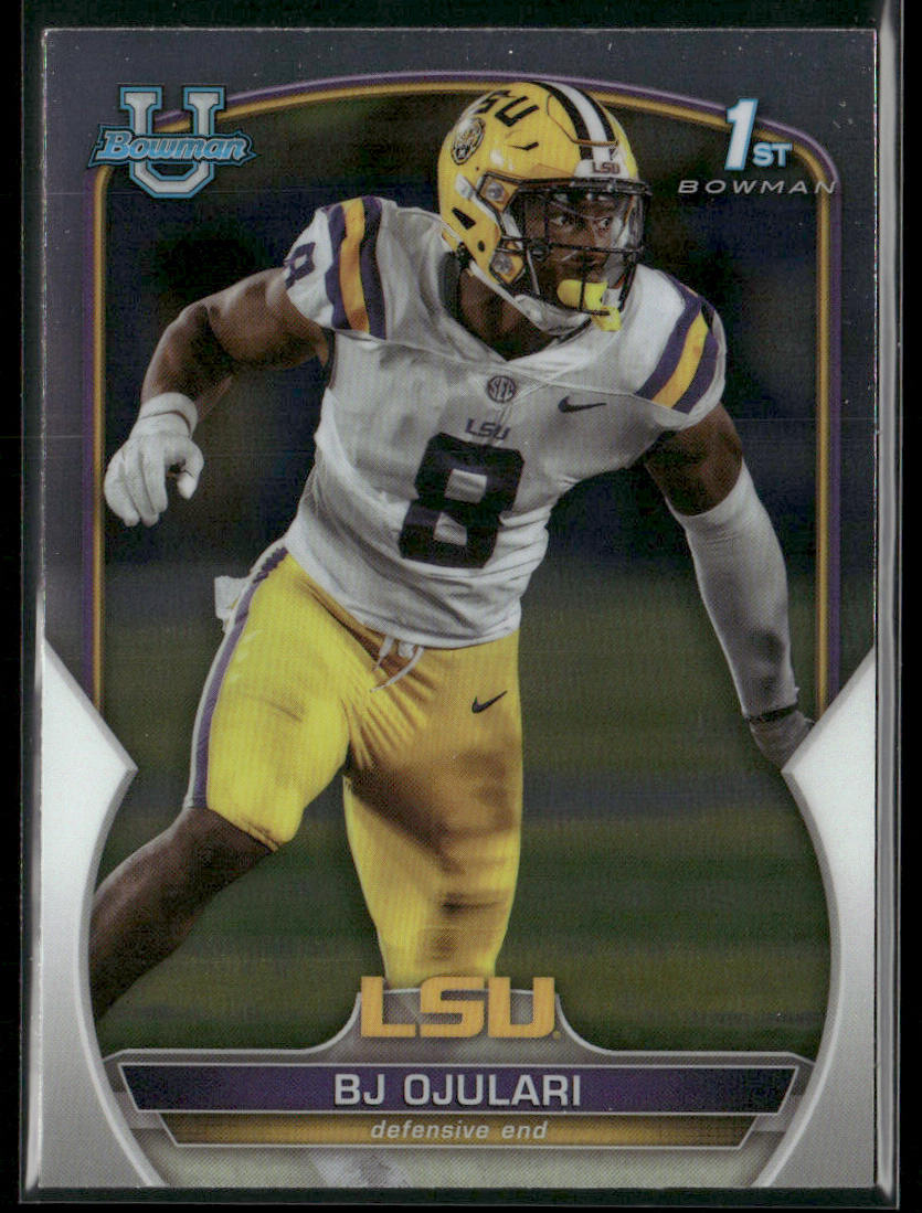 BJ Ojulari 2022 Bowman University Chrome #58 LSU Tigers