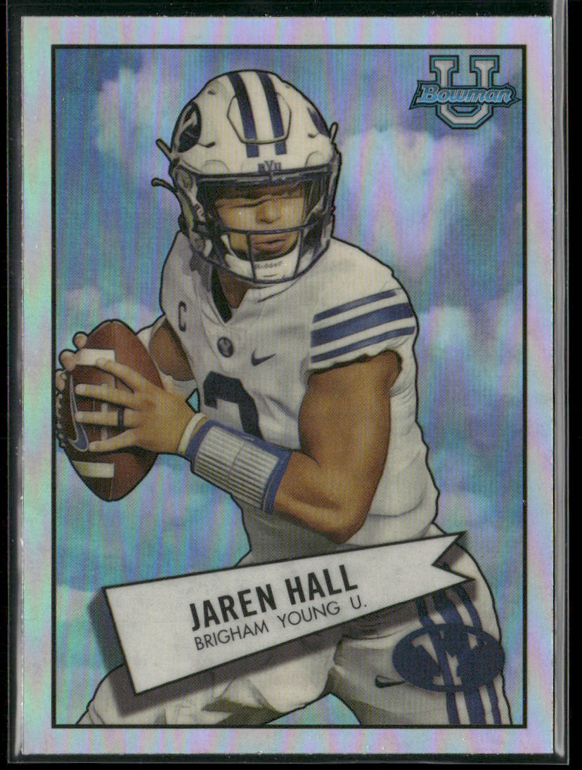 Jaren Hall 2022 Bowman University Chrome 1952 Bowman #52BF-14 BYU Cougars