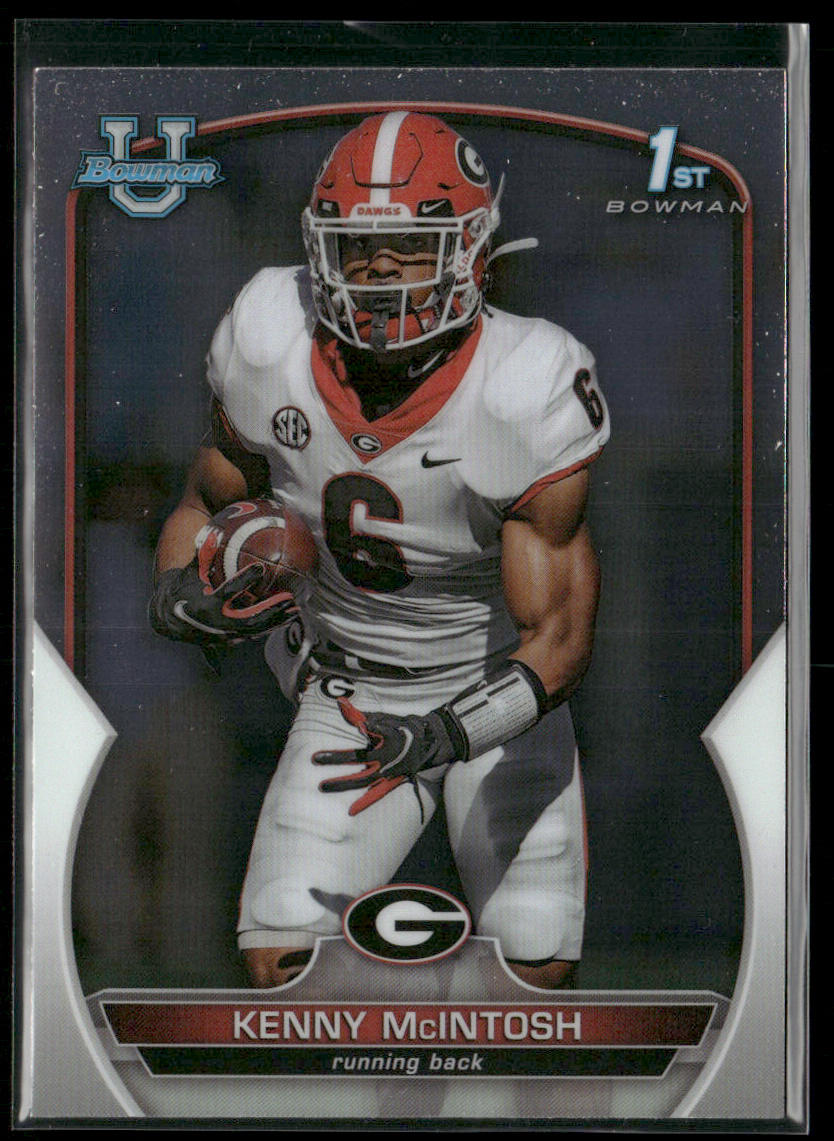 Kenny McIntosh 2022 Bowman University Chrome #44 Georgia Bulldogs