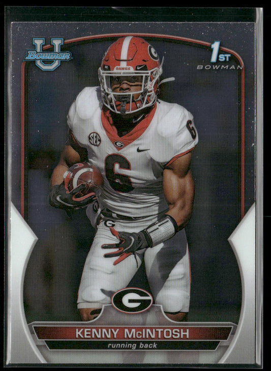 Kenny McIntosh 2022 Bowman University Chrome #44 Georgia Bulldogs