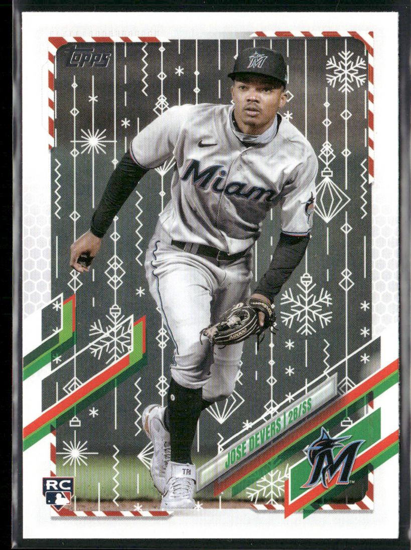 Jose Devers 2021 Topps Holiday #HW116 RC Miami Marlins