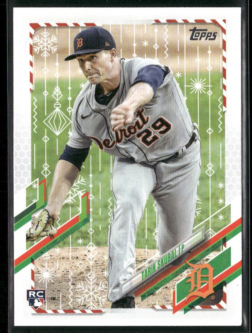 Tarik Skubal 2021 Topps Holiday #HW218 RC Detroit Tigers