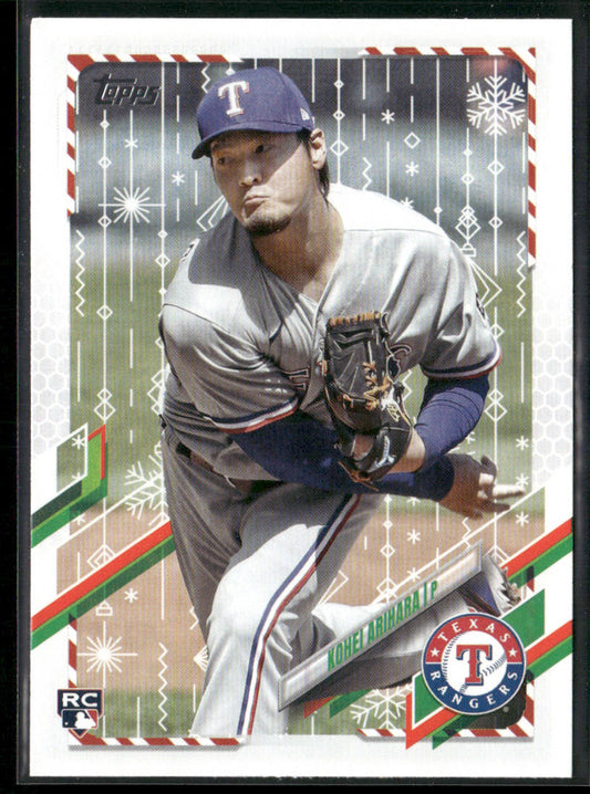 Kohei Arihara 2021 Topps Holiday #HW144 RC Texas Rangers