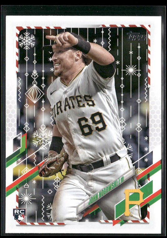 John Nogowski 2021 Topps Holiday #HW103 RC Pittsburgh Pirates